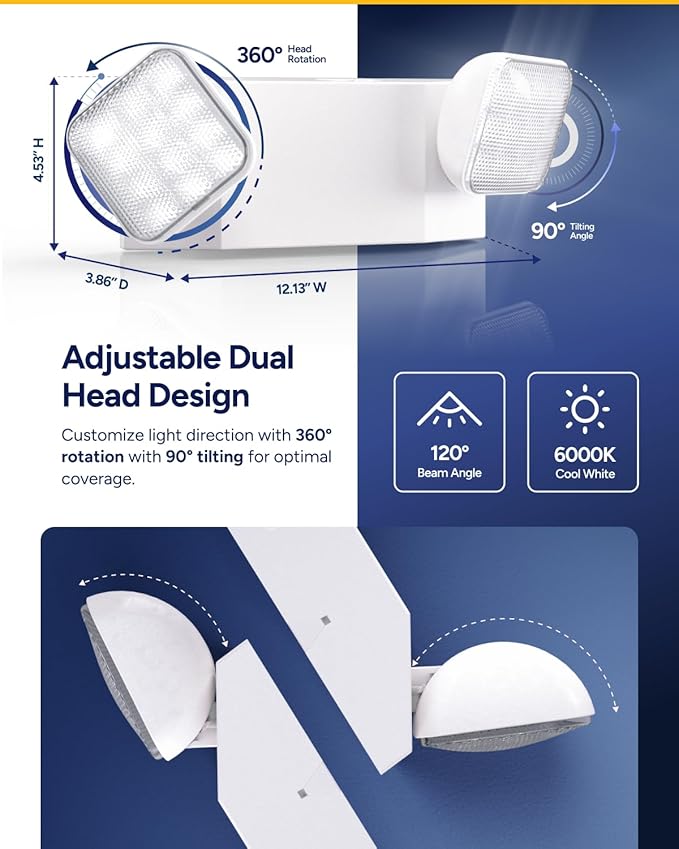Sunco 6 Pack LED Emergency Lights