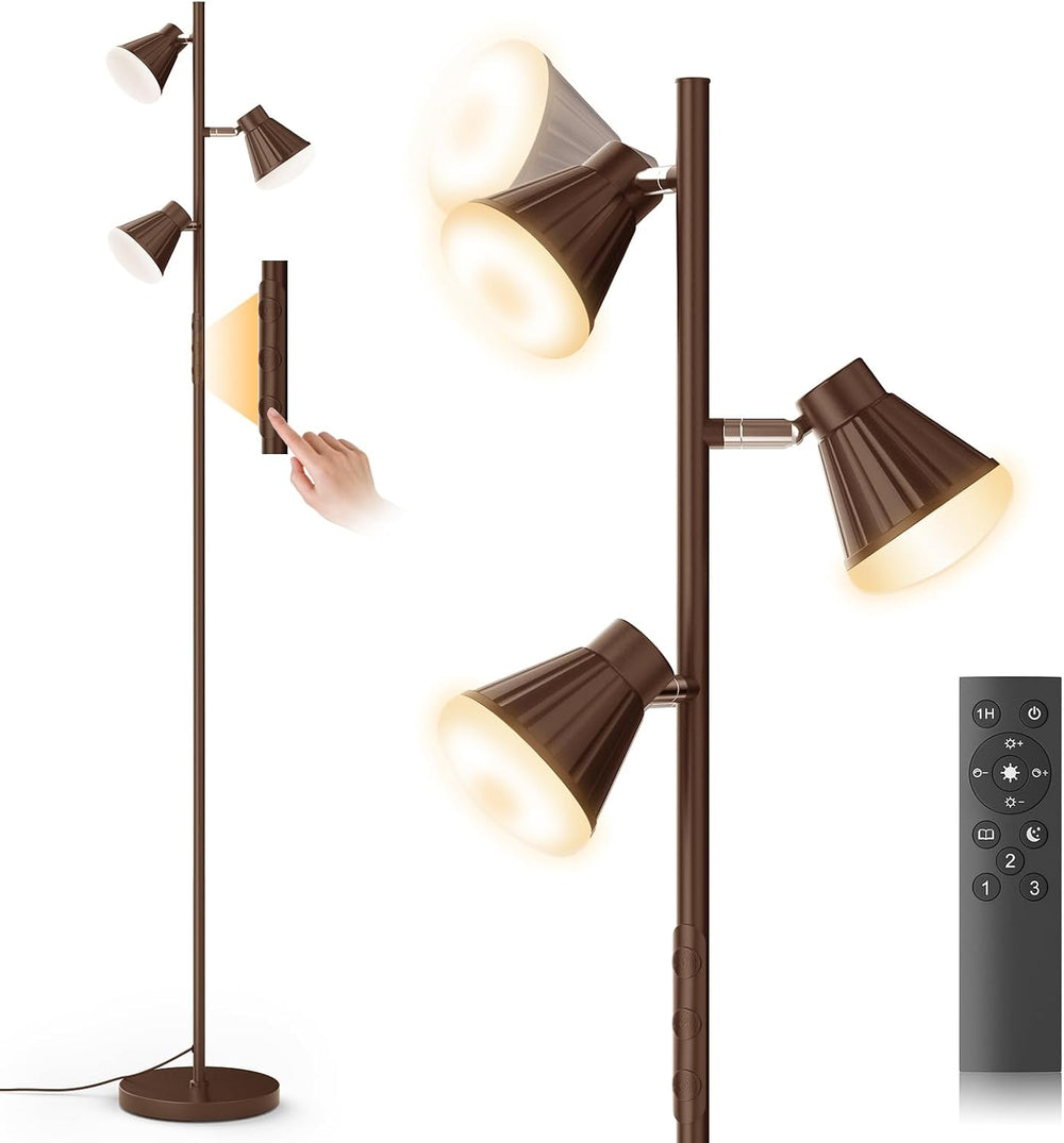 SIBRILLE 36W LED Tree Floor Lamp, Dimmable Tall Standing Lamp