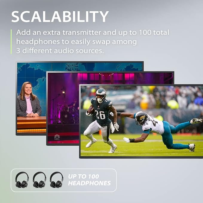 Avantree Shift - Wireless TV Multiple Headphones Pack,