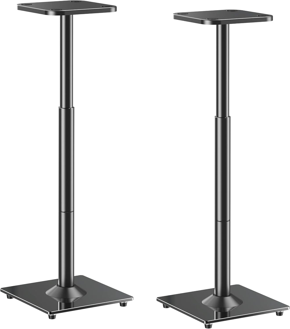 ELIVED Universal Speaker Stands Height Adjustable 28"-37.4", Booksh...