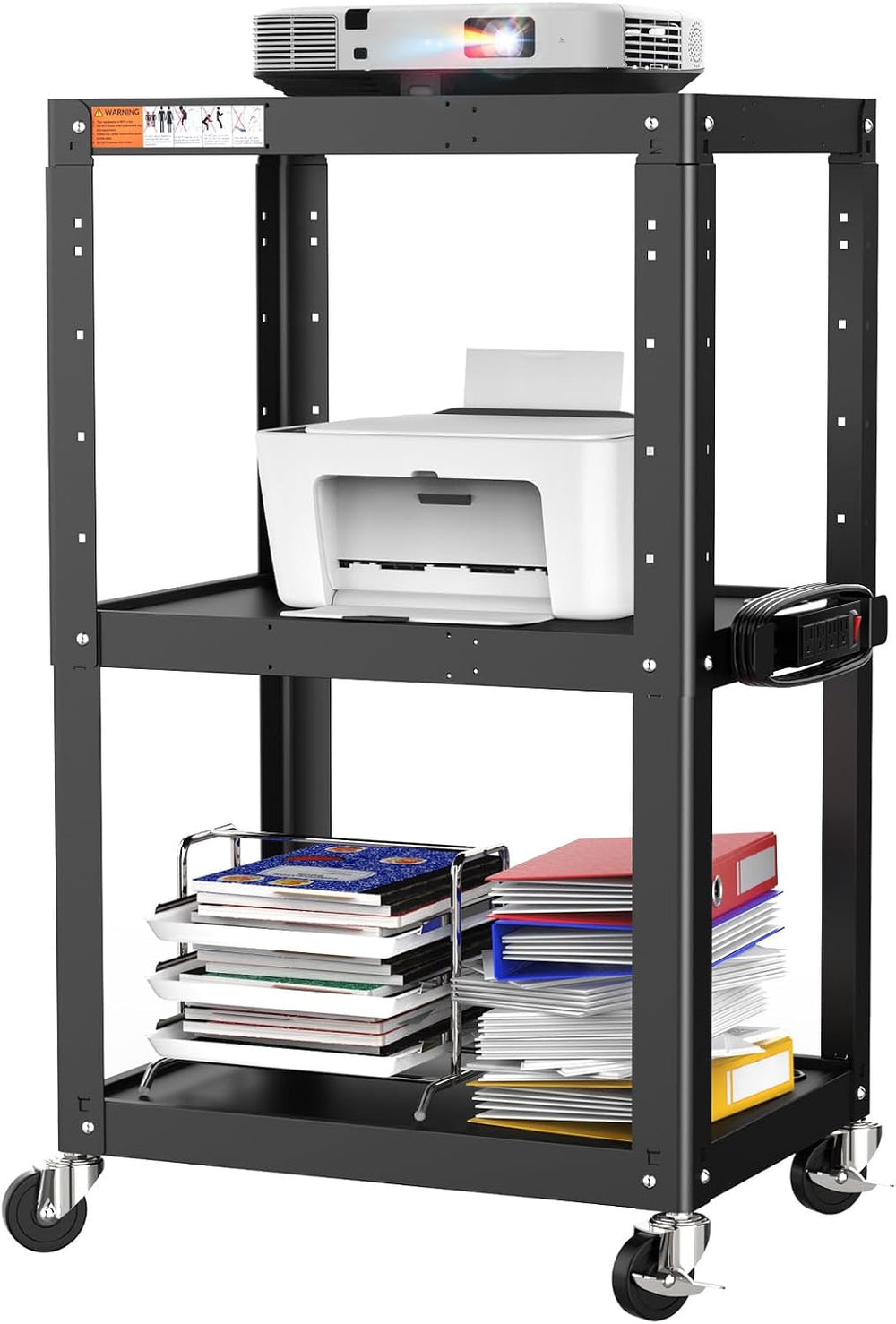 3 Shelf Metal Utility Cart