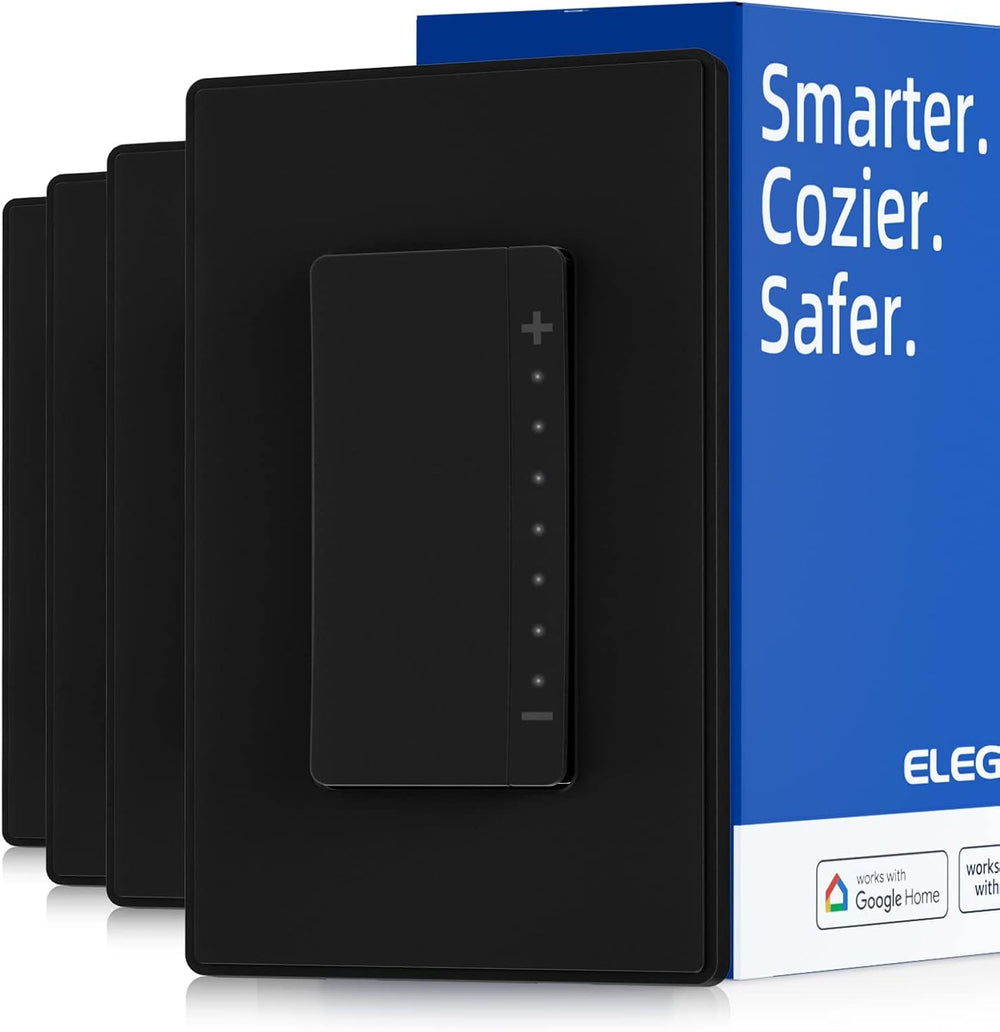 ELEGRP Smart Dimmer Light Switch DPR30, 2.4GHz Wi-Fi Dimmer Switch Compatible...
