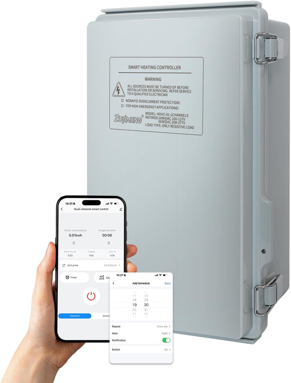 Zuomeng Smart Heat On/Off Controller, Compatible