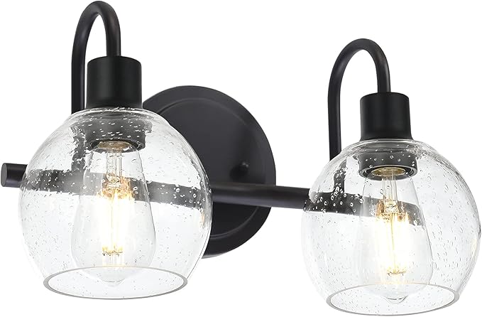 WINSHEN Black 2-Lights Wall Sconce Lighting