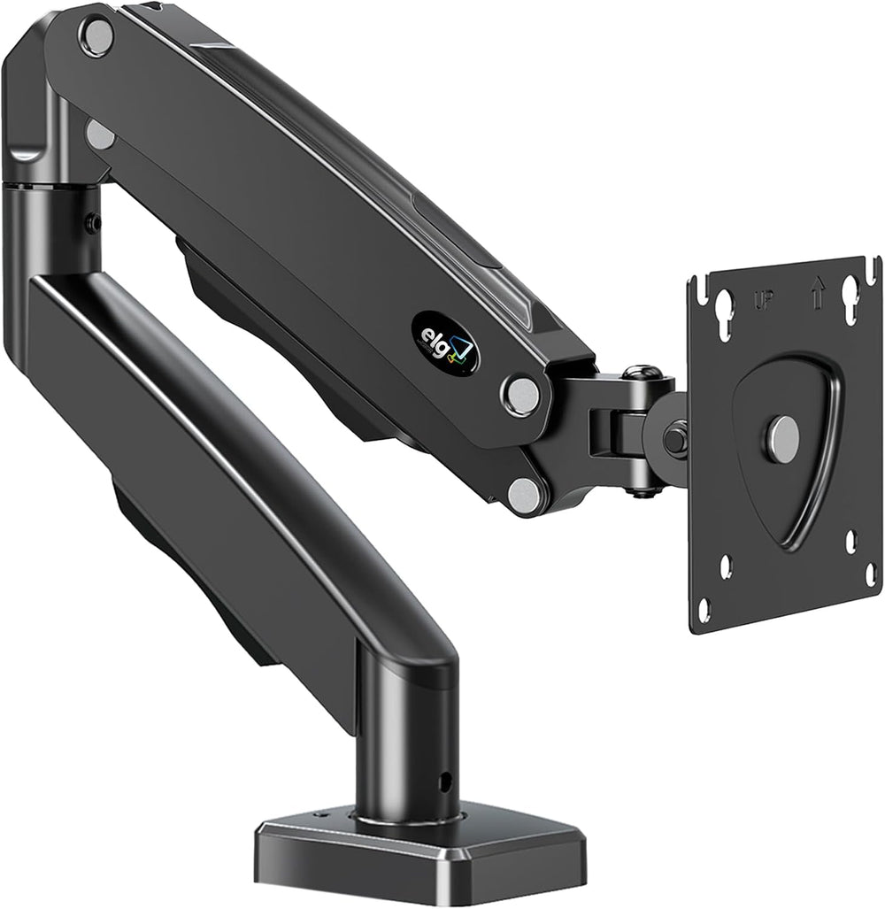 ELG Full Motion Swivel Single Monitor Desk Mount Stand: Empower Your Workspace