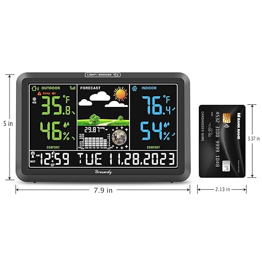 DreamSky Weather Station Indoor Outdoor Thermometer Wireless