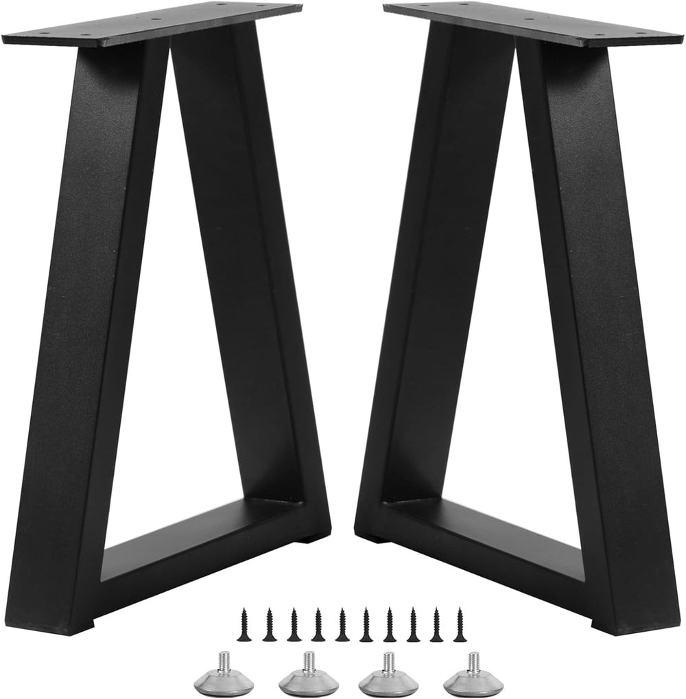 16 Inch Trapezoid Metal Table Legs for Bench, Coffee Table Legs, DIY Furnitur...