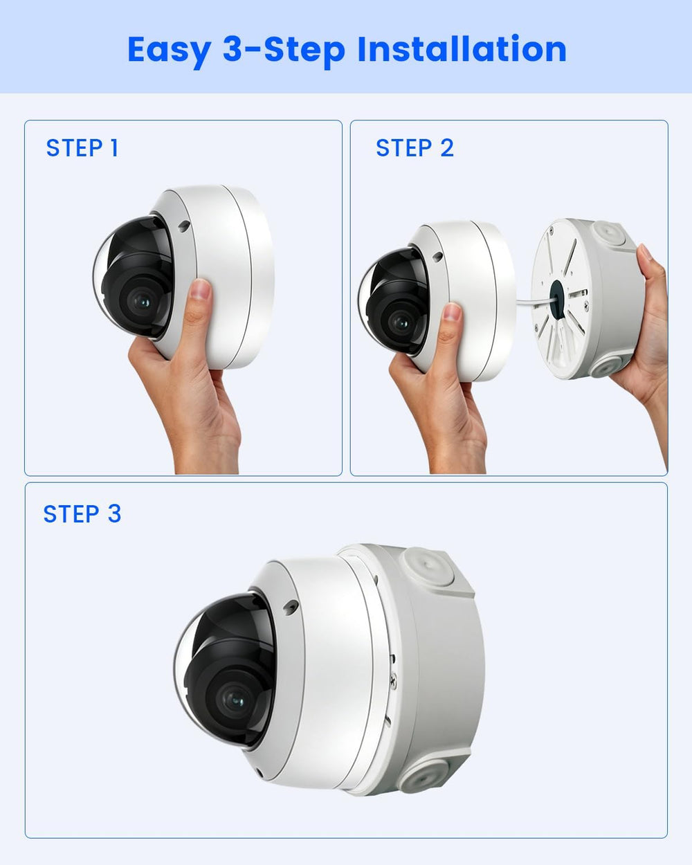 Metal Universal Security Camera Junction Box, Cable Management Box