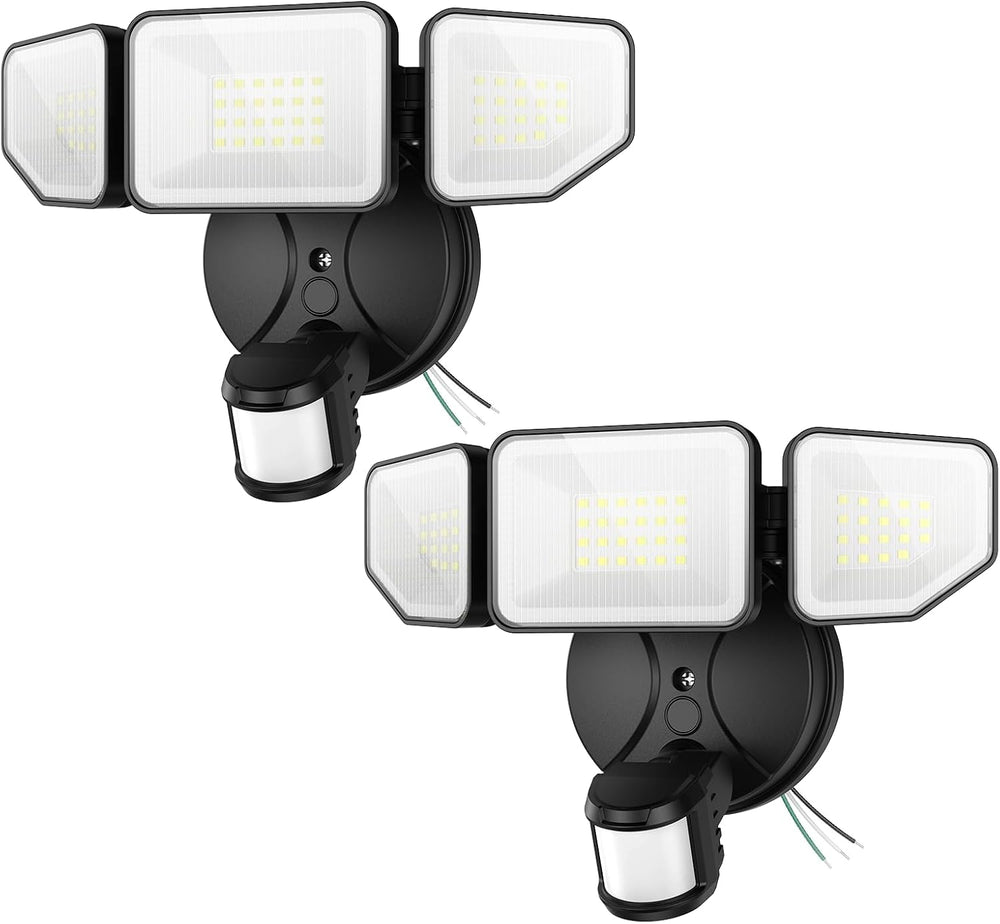 Meloght 65W 6500LM Flood Lights Outdoor Motion Sensor, Hardwired Security