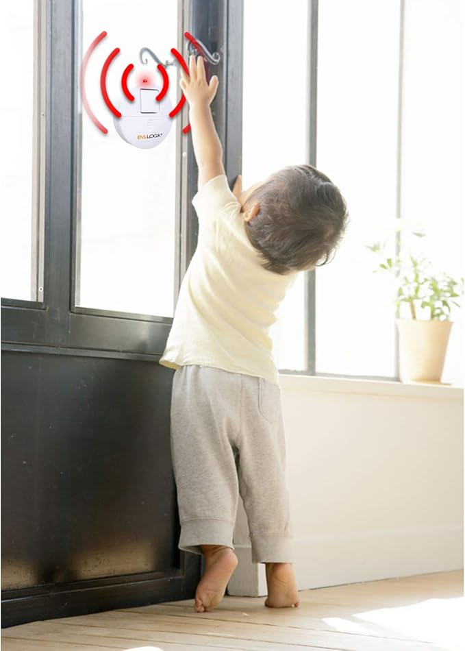 EVA LOGIK Modern Ultra-Thin Window Alarm (8 Pack)