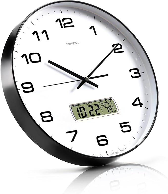 TIMESS Wall Clock, Ideal Modern Home, Office Decor