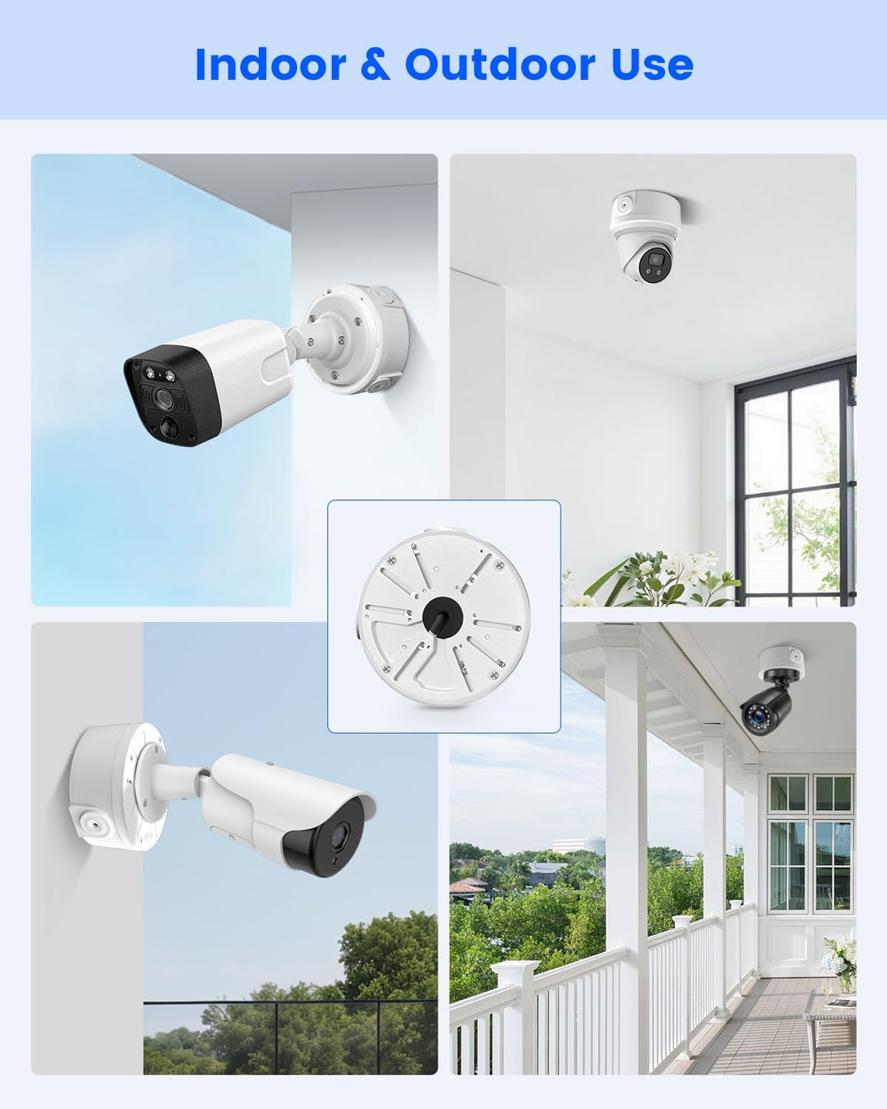 Metal Universal Security Camera Junction Box, Cable Management Box