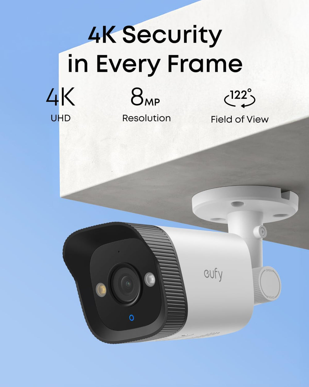 eufy Security PoE Bullet Camera E40, 4K UHD, Add-On Cam