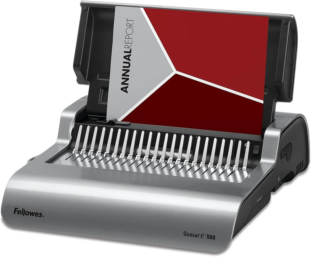 Fellowes 5216901 Quasar 500 Electric Comb Binding System, 16 7/8 x 15 3/8 x 5