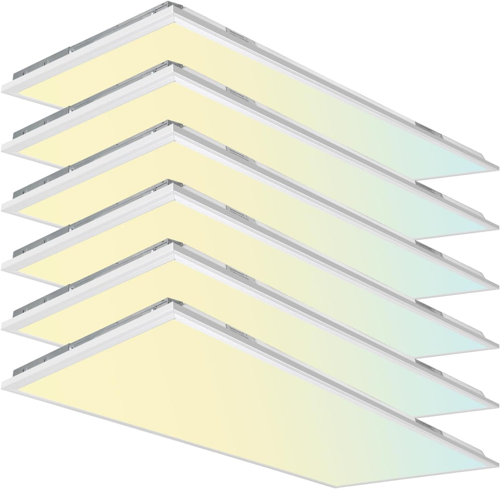 hykolity 2x4 FT LED Flat Panel Troffer Light, CCT Selectable 4000K-5000K-6500...