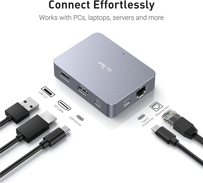 GL.iNet Comet Remote KVM Over Internet, 4K@30Hz Tailscale Support, Remote