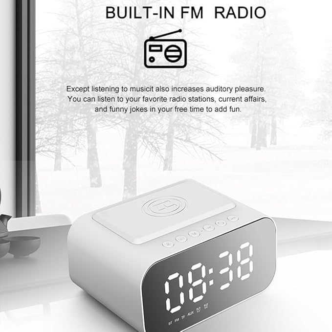 IHAO 7in1 Multifunctional Digital Alarm Clock