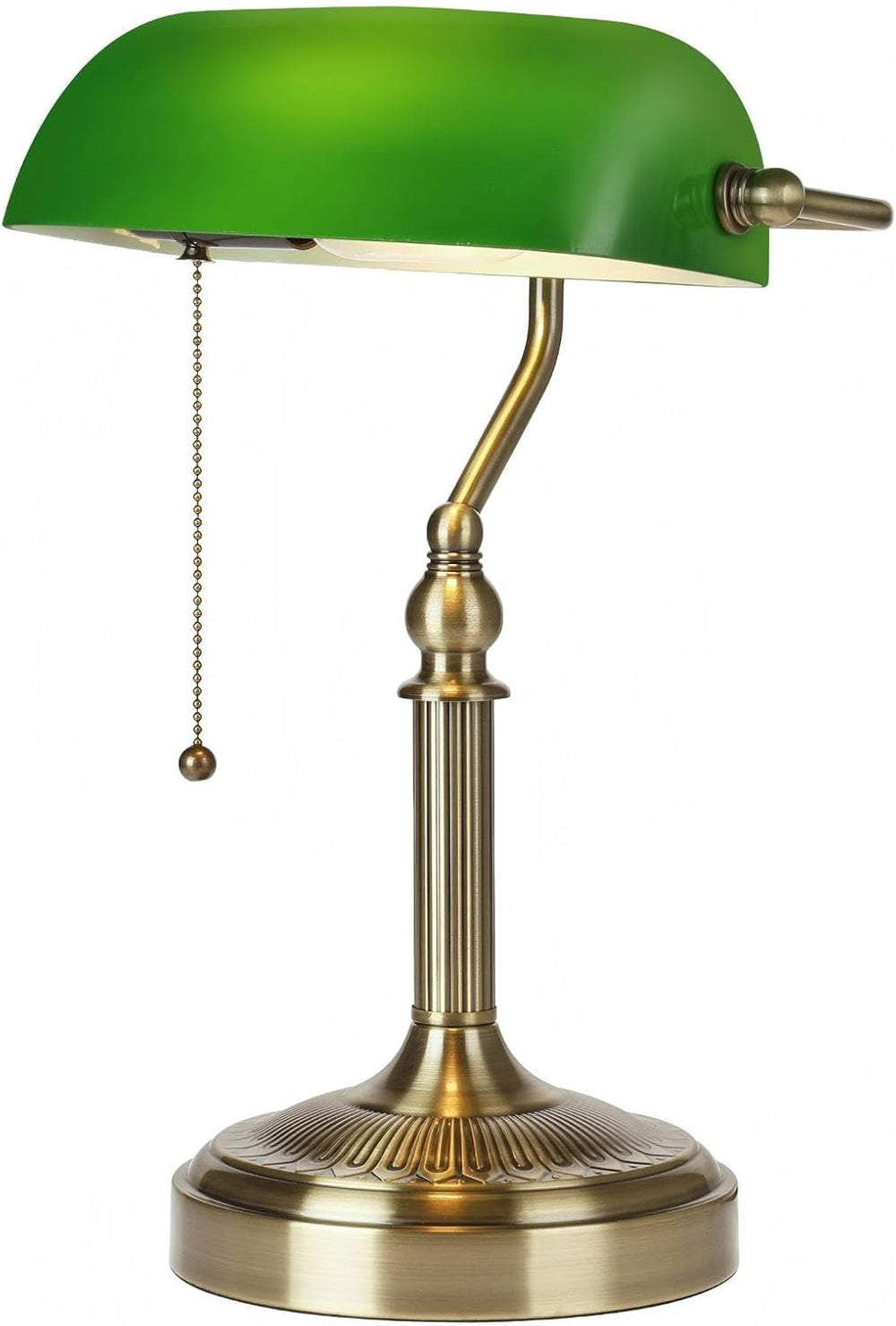 Newrays Glass Bankers Desk Lamp