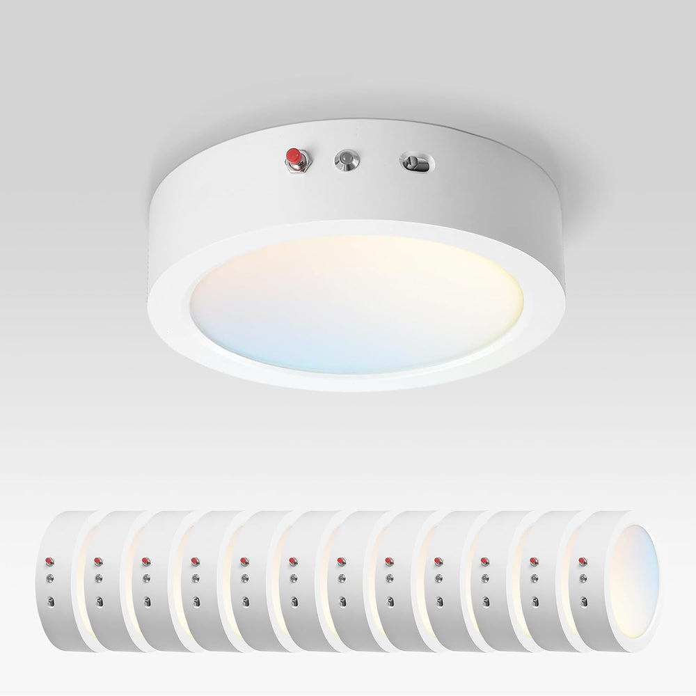 ASD LED 7" Round Flush Mount Ceiling Light Fixture, Low Profile Surface ...