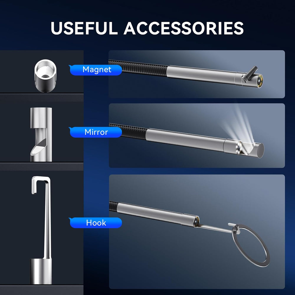 MUCAR E021 USB Endoscope Borescope, Compatible with PC and MUCAR Scanners
