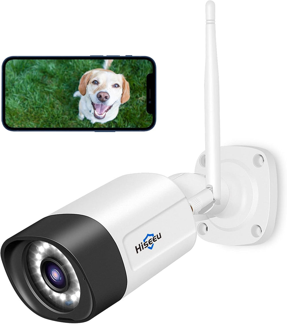 Hiseeu 5MP Security Camera Wireless Outdoor, Compatible NVR System