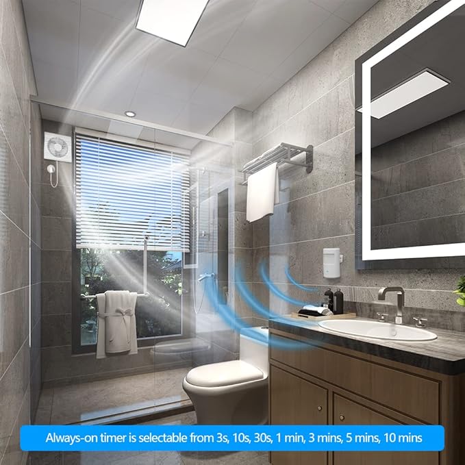 Souphran Plug-in Wireless Motion Activated Light Control, No Wiring, Adjustab...