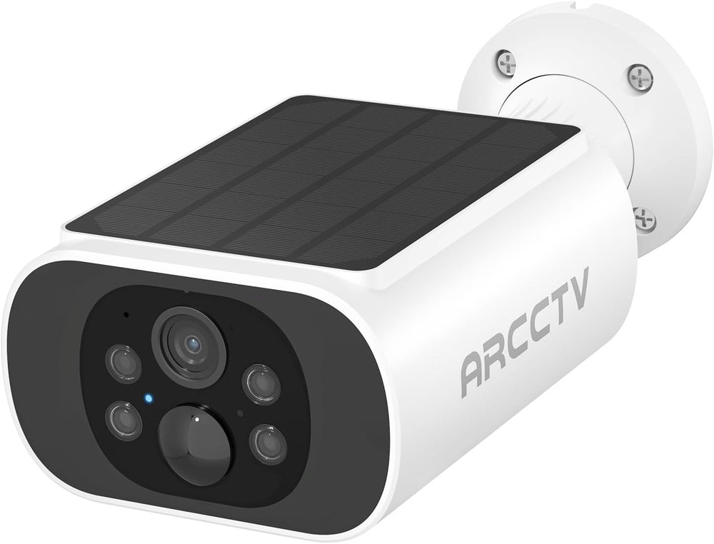 ARCCTV Solar Security Camera Outdoor Wireless with Built-in Solar Panel
