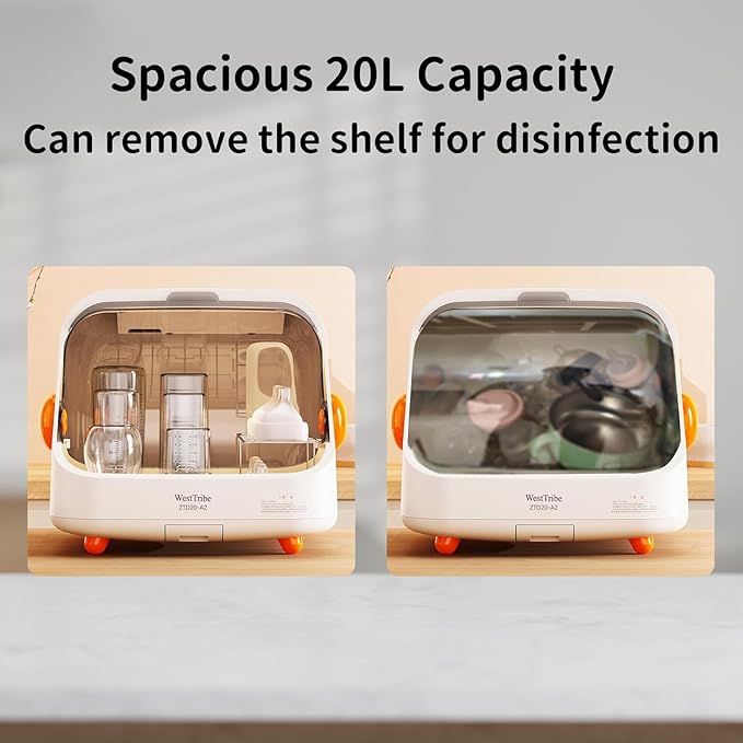 Baby Bottle Sterilizer and Dryer – UV Sterilizer 20L Large Capacity, Hot Air