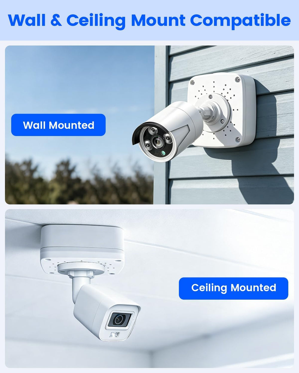 Universal Security Camera Junction Box, CCTV Hide Cable Concealment Box