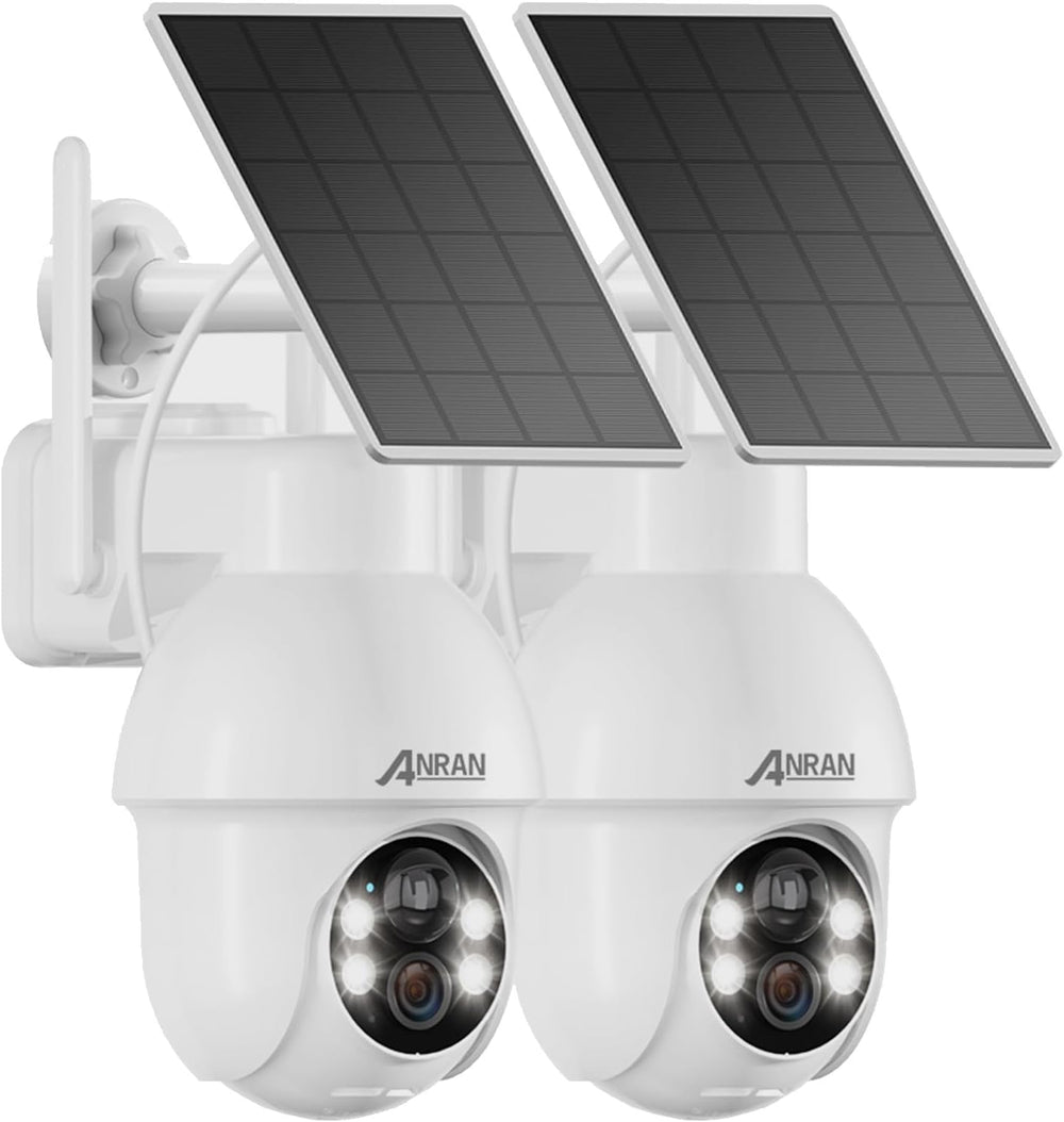 ANRAN 2K Solar Security Camera Outdoor Wireless WiFi 3MP Color Night Vision