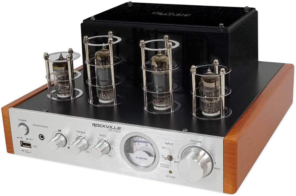 Rockville BluTube WD 70W Tube Amplifier/Home Stereo Receiver,