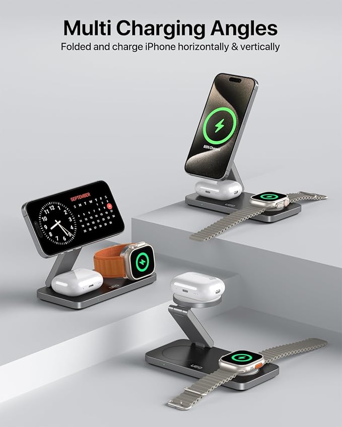 UEQ Foldable 3 in 1 Wireless Charging Station