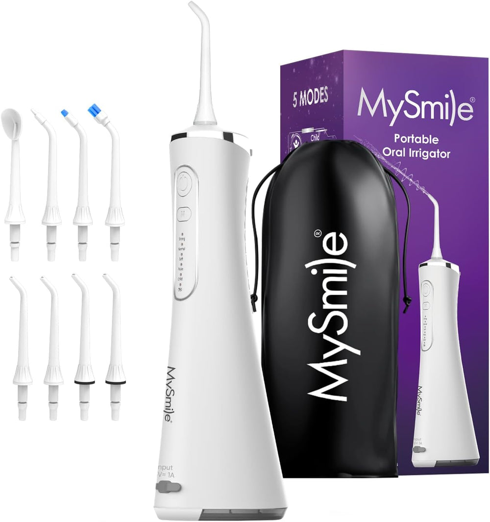 MySmile LP211 Cordless Water Flossers, Portable Rechargeable Oral Irrigator