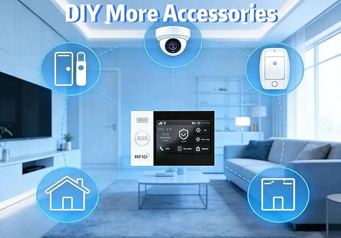 WiFi Wireless Alarm System for Home Security (8pcs)