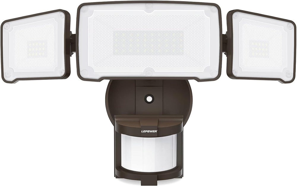 LEPOWER LED Security Light Motion Sensor Light Outdoor, 38W 4200LM Motion