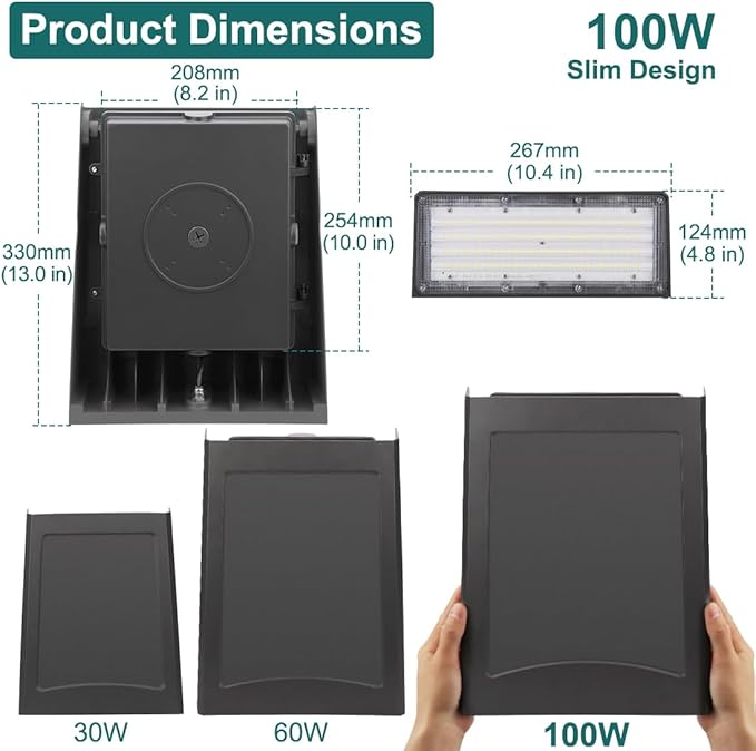 kadision 100W LED Wall Pack Light