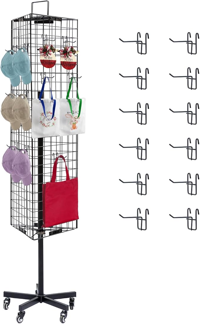 NectaCol Triangular Gridwall Panel Display Stand (12pcs)