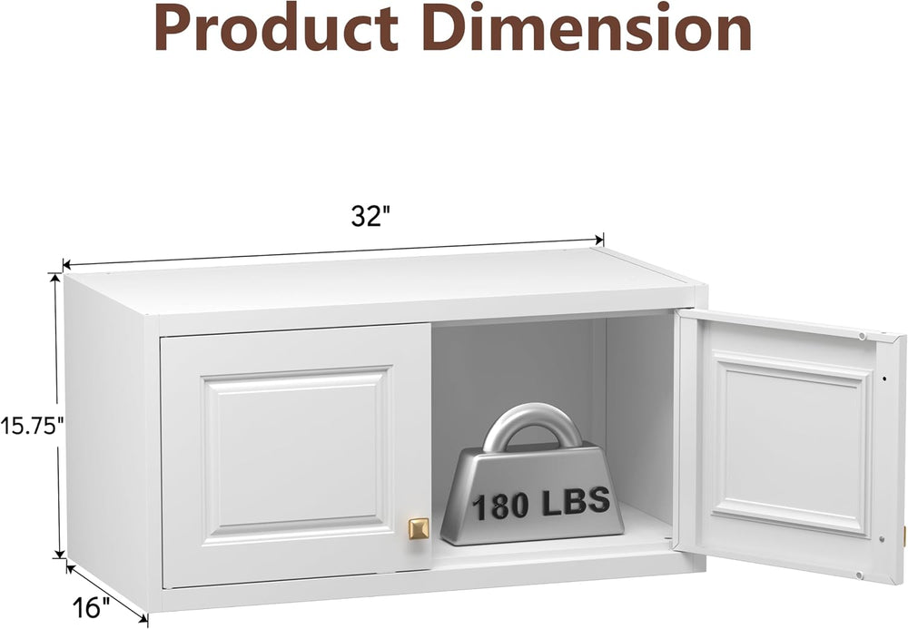 Polup Wall Cabinet with Doors，Pantry Cabinets for Kitchen Storage