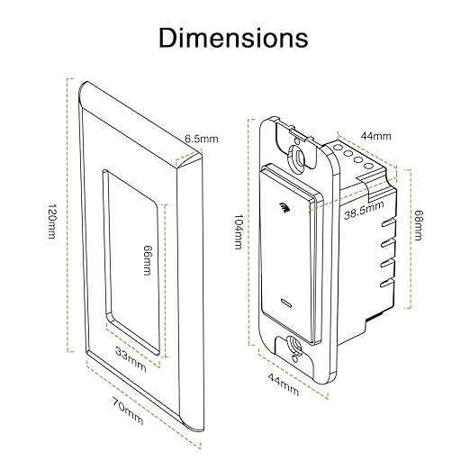 GHome Smart Switches for Lights, WiFi Smart Light Switch Works (4 Pack)
