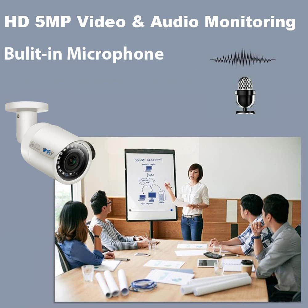 GW Security 5MP IP PoE Outdoor Indoor Security Camera (GW5037IP)