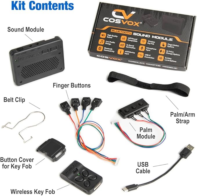 COSVOX Cosplay Sound Glove Wireless Bluetooth Sound Effects Module. Bring