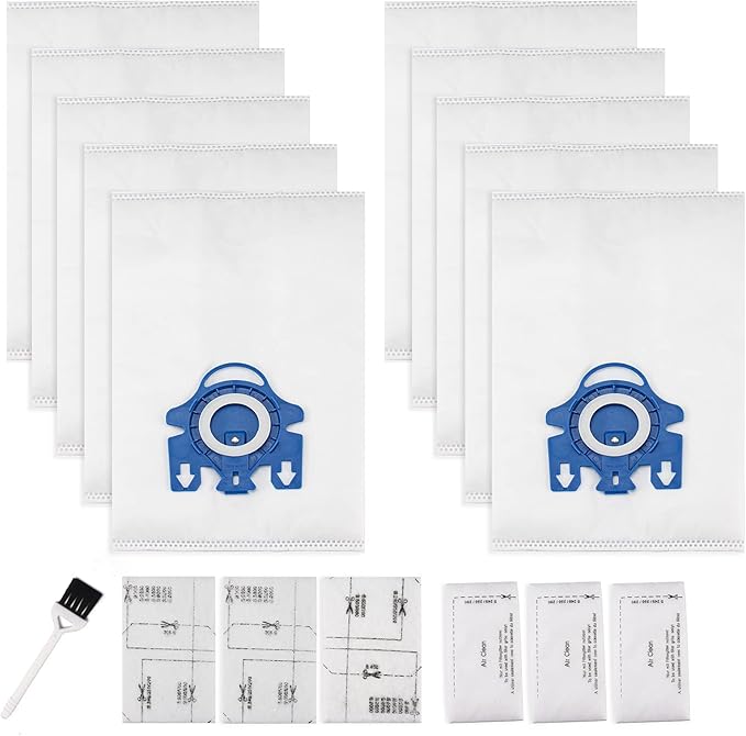 Improvedhand 10 Packs 3D Airclean Bags Replacement