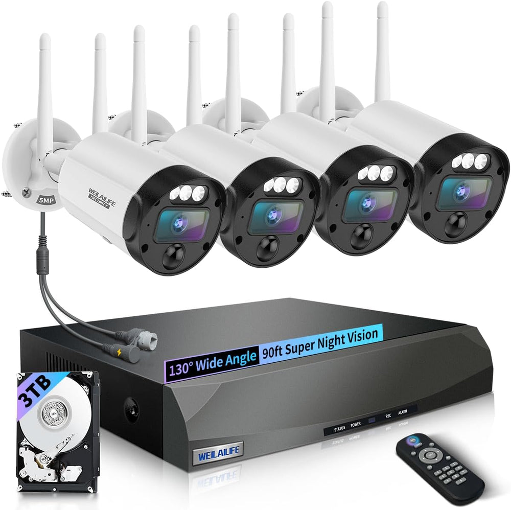 Outdoor Wireless Security Camera System, Wireless Cameras for Home Security