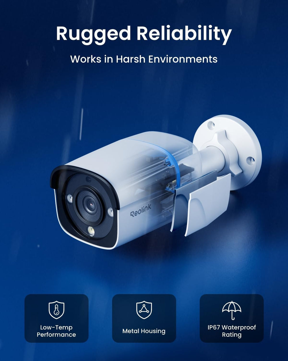 REOLINK Pro-Grade 4K PoE Security Camera with 125° Diagonal View RP-PCB8M
