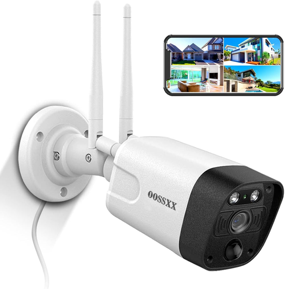 OOSSXX 5MP Security Wireless Camera System Outdoor Exterior Cameras