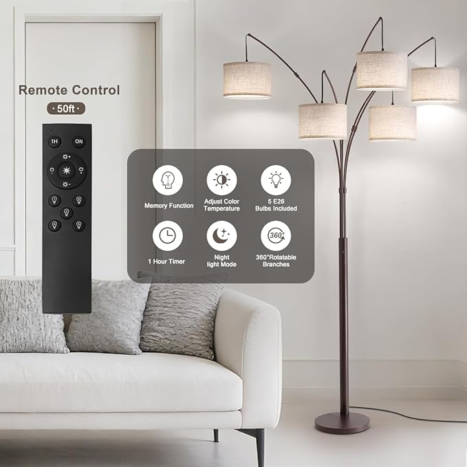 Fansdrick Dimmable Floor Lamp
