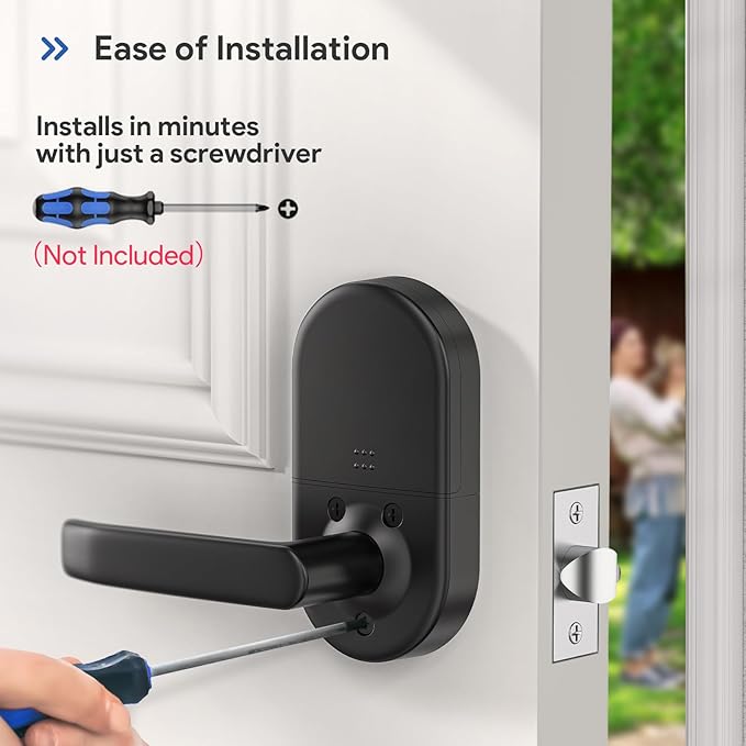 Smart Keypad Door Lock with Handle: NICE DIGI Keyless Entry Electronic Lock