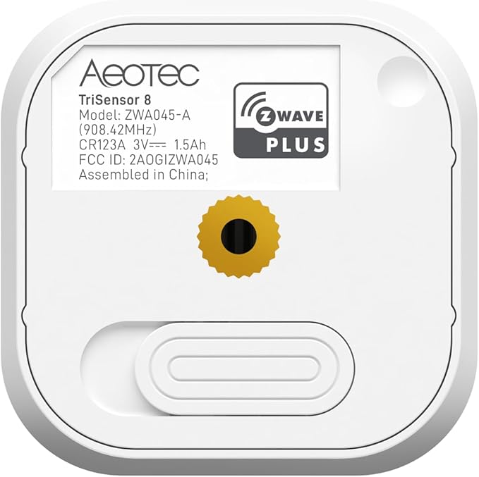 Aeotec TriSensor 8, 800 Series Zwave Motion Sensor, Temperature, Light Sensor