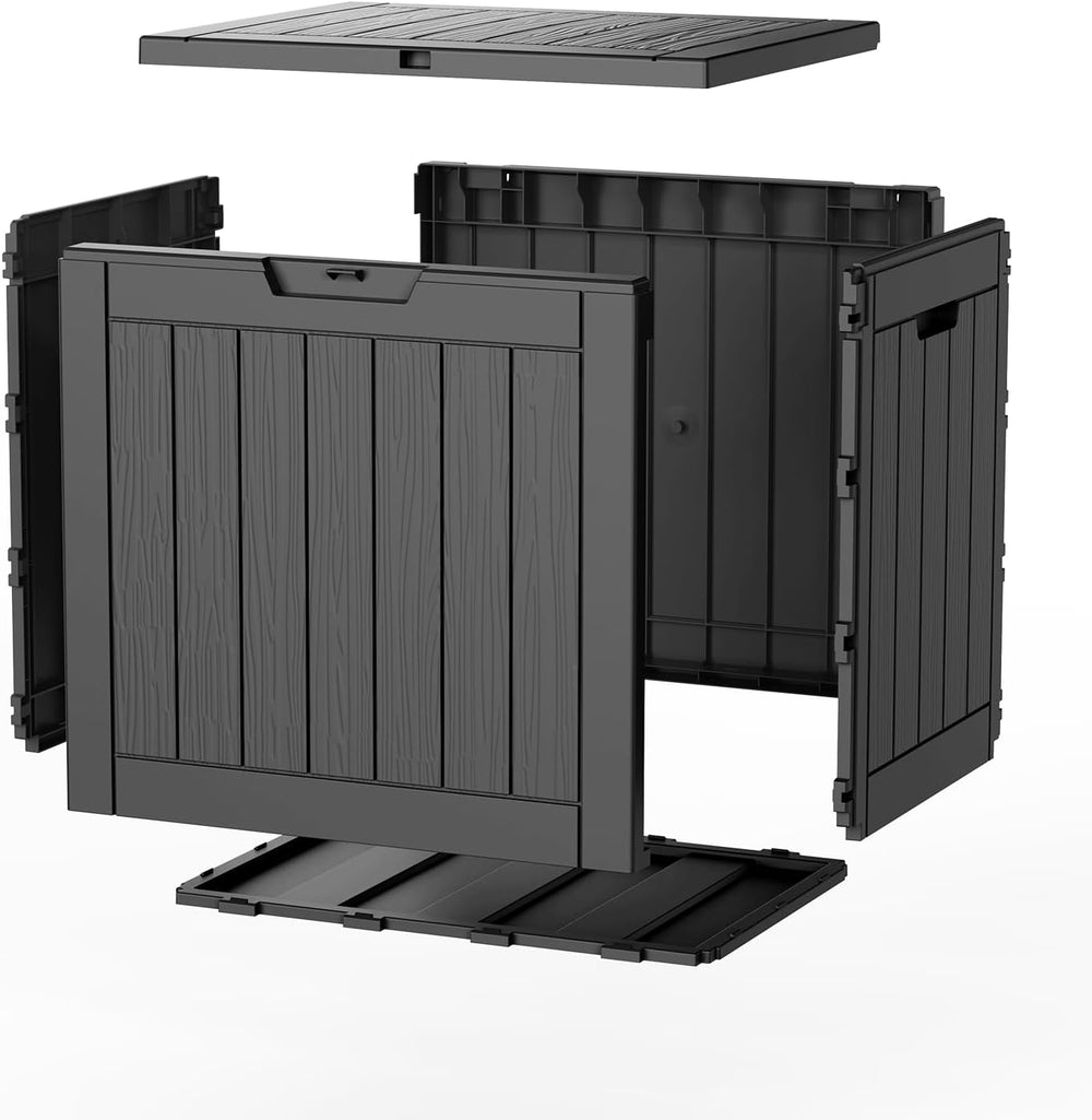EasyUp 36 Gal Waterproof Outdoor Storage Box UV Resistant Deck Box