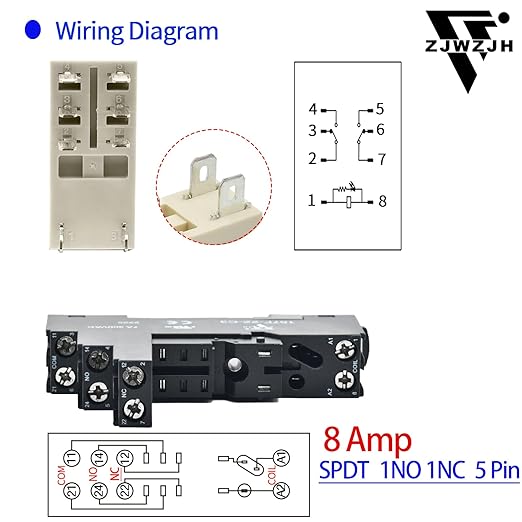 6 Pcs 8Amp Mini Relay Switch 110V 120V AC